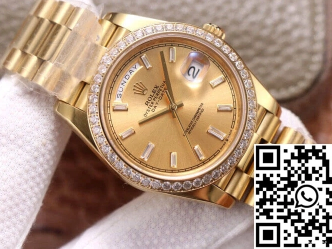 18ct M228348RBR-0002 Gold Effortless 989 Day EW Factory Date Rolex 0716